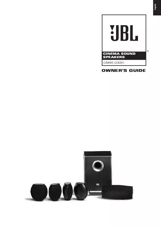 Mode d'emploi JBL CS460