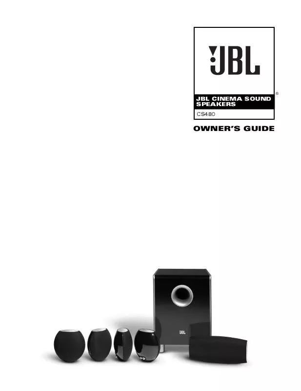 Mode d'emploi JBL CS480
