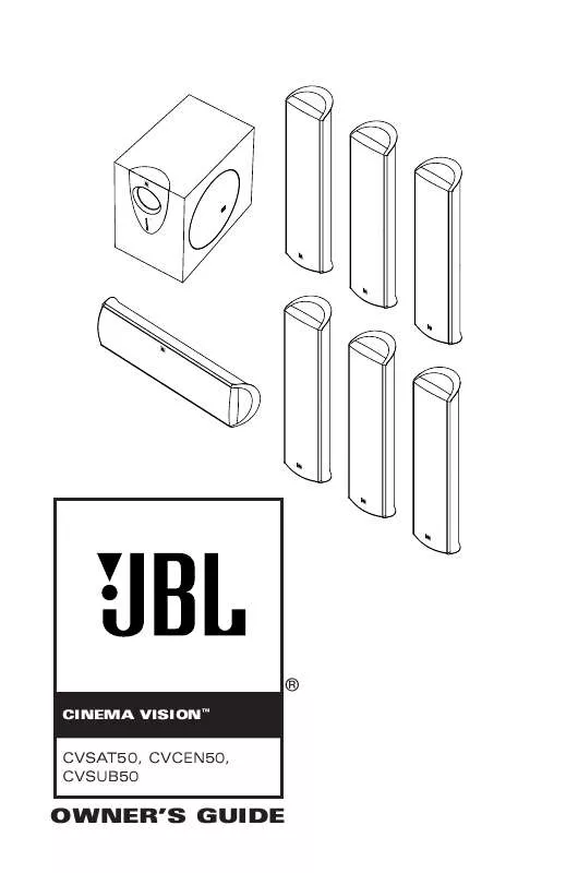 Mode d'emploi JBL CVCEN50