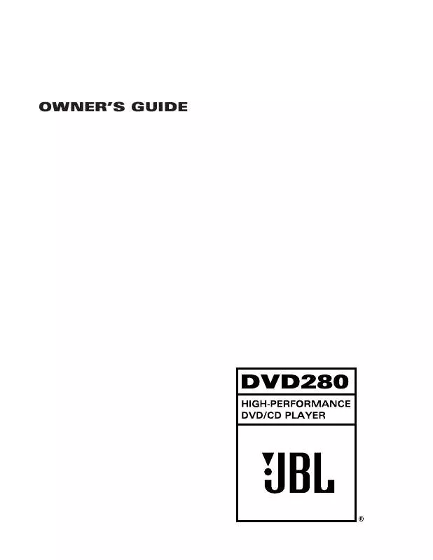 Mode d'emploi JBL DVD 280