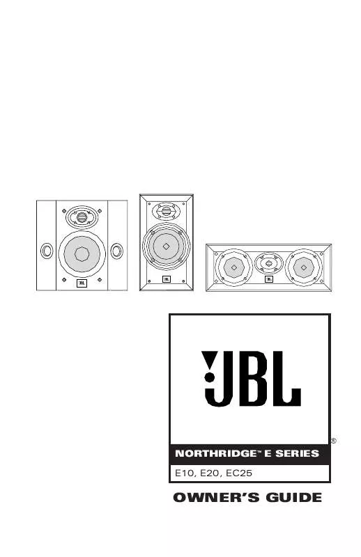 Mode d'emploi JBL E 10 (220-240V)