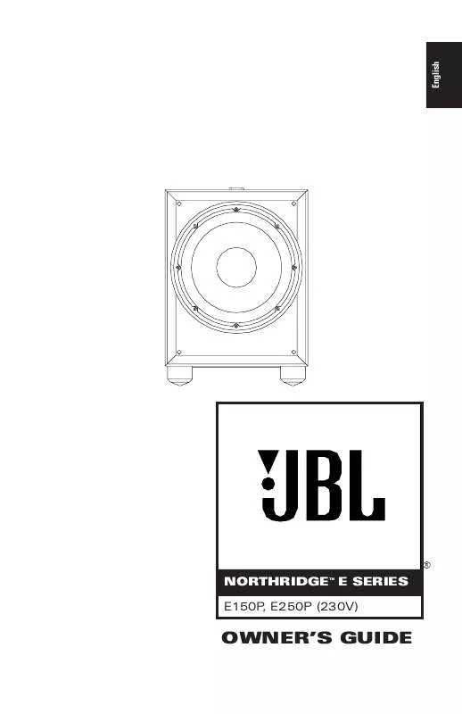 Mode d'emploi JBL E 150P