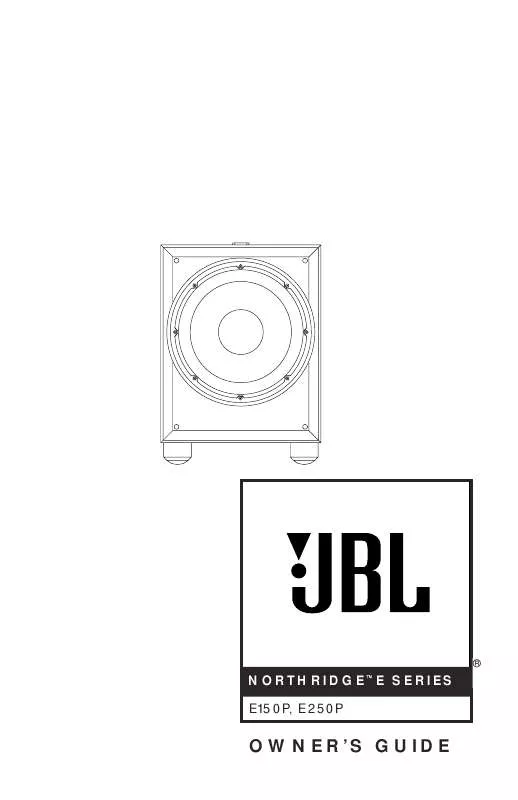 Mode d'emploi JBL E150P BEECH