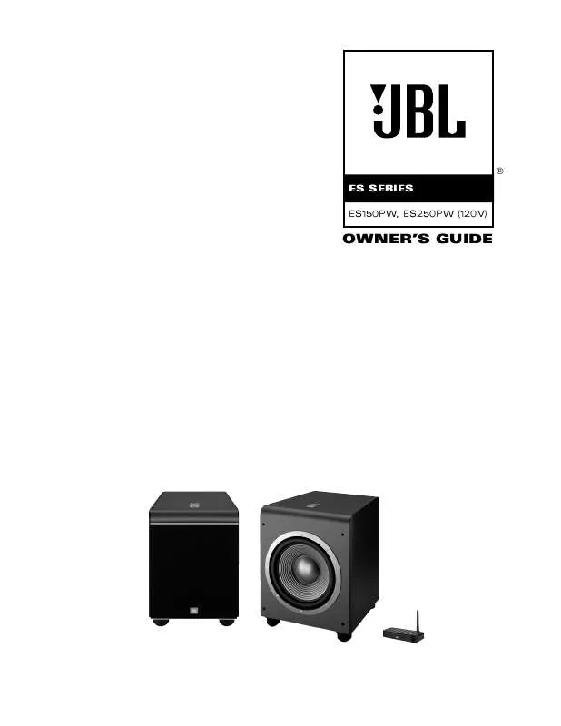Mode d'emploi JBL ES250PW