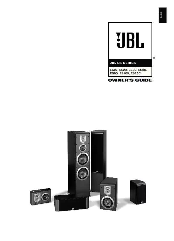 Mode d'emploi JBL ES80 5.0
