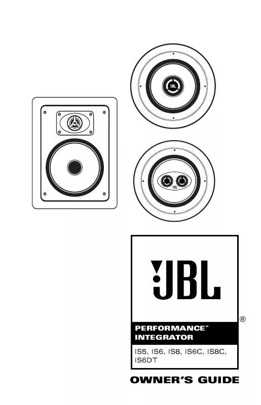 Mode d'emploi JBL IS6