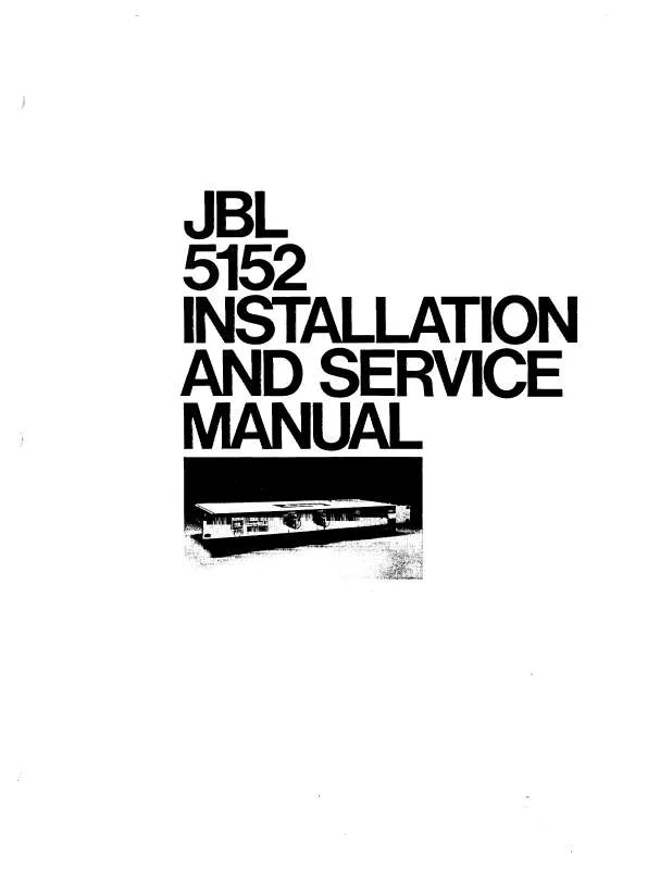Mode d'emploi JBL JBL 5152