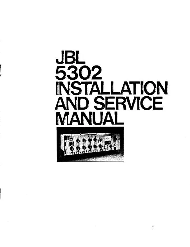 Mode d'emploi JBL JBL 5302