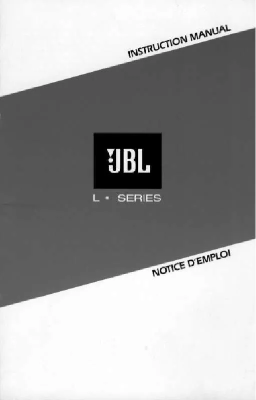 Mode d'emploi JBL L100T