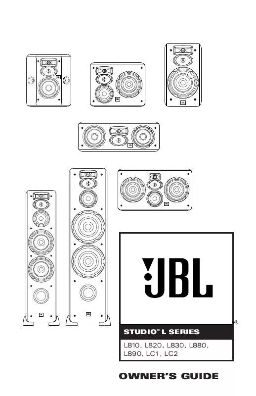Mode d'emploi JBL L810
