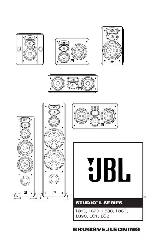Mode d'emploi JBL LC1CH-H