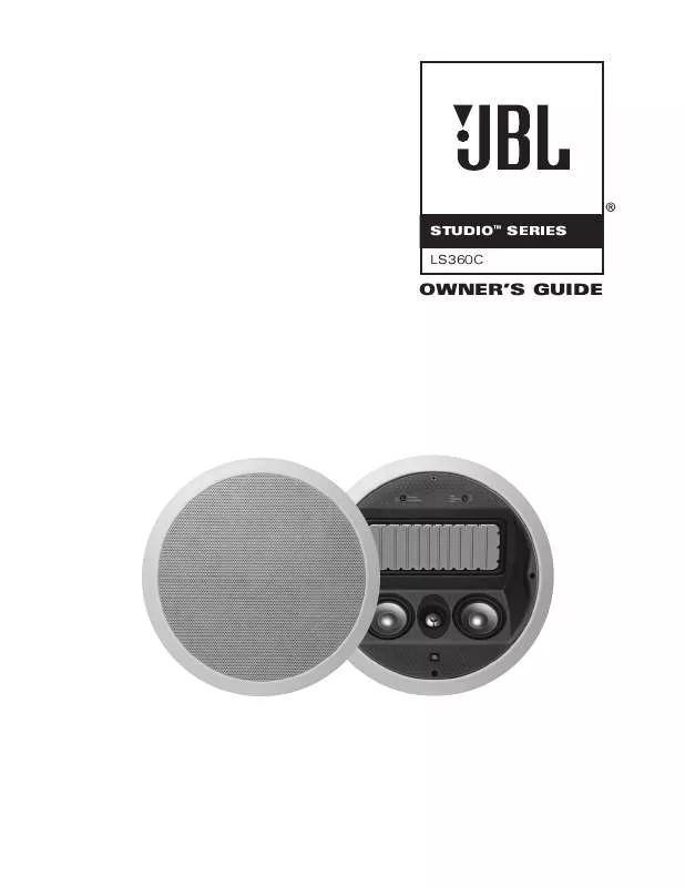Mode d'emploi JBL LS360C