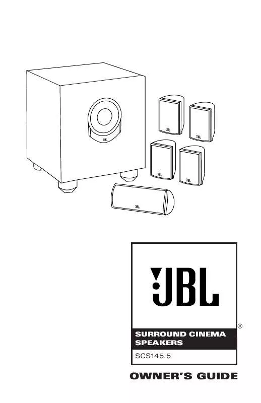 Mode d'emploi JBL SCS145.5
