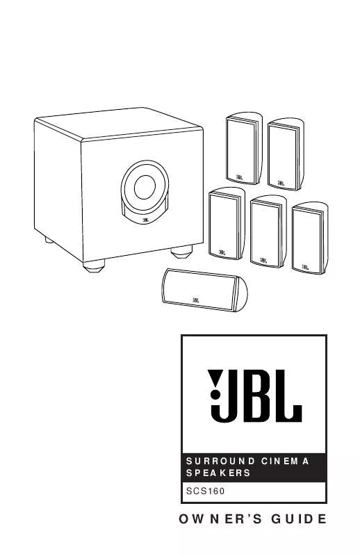 Mode d'emploi JBL SCS160