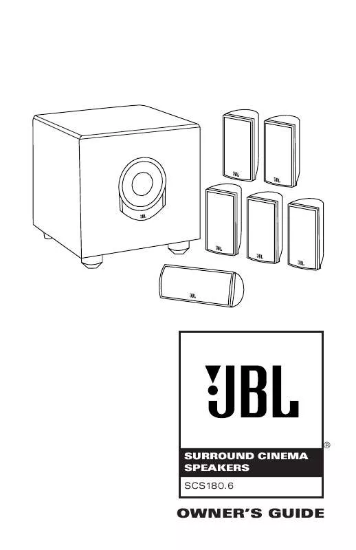 Mode d'emploi JBL SCS180.6S