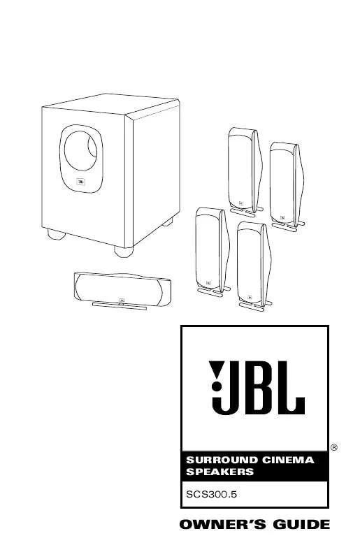 Mode d'emploi JBL SCS300.5