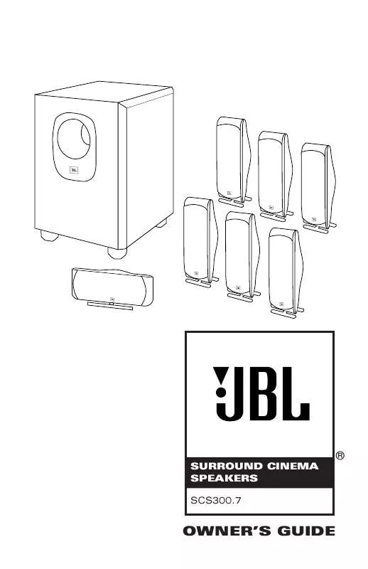 Mode d'emploi JBL SCS300.7