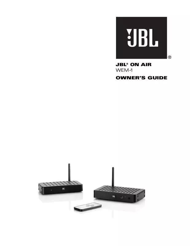 Mode d'emploi JBL WEM-1 (120V)