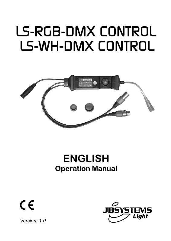 Mode d'emploi JBSYSTEMS LS-WH-DMX CONTROL