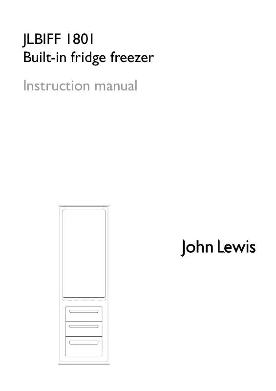 Mode d'emploi JOHN LEWIS JLBIFF1801