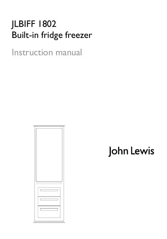 Mode d'emploi JOHN LEWIS JLBIFF1802