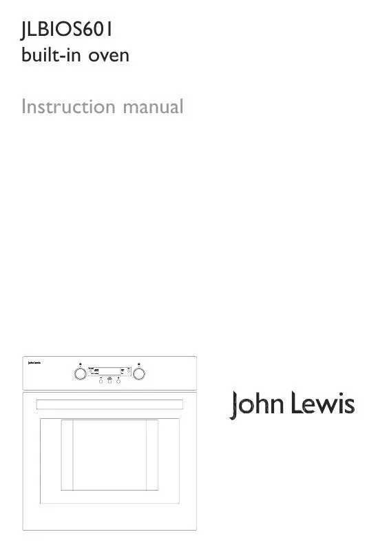 Mode d'emploi JOHN LEWIS JLBIOS601