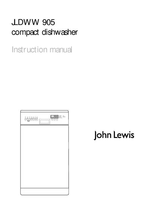 Mode d'emploi JOHN LEWIS JLDWW905