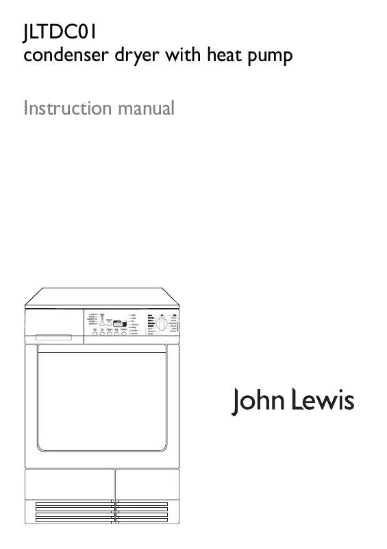 Mode d'emploi JOHN LEWIS JLTDC01