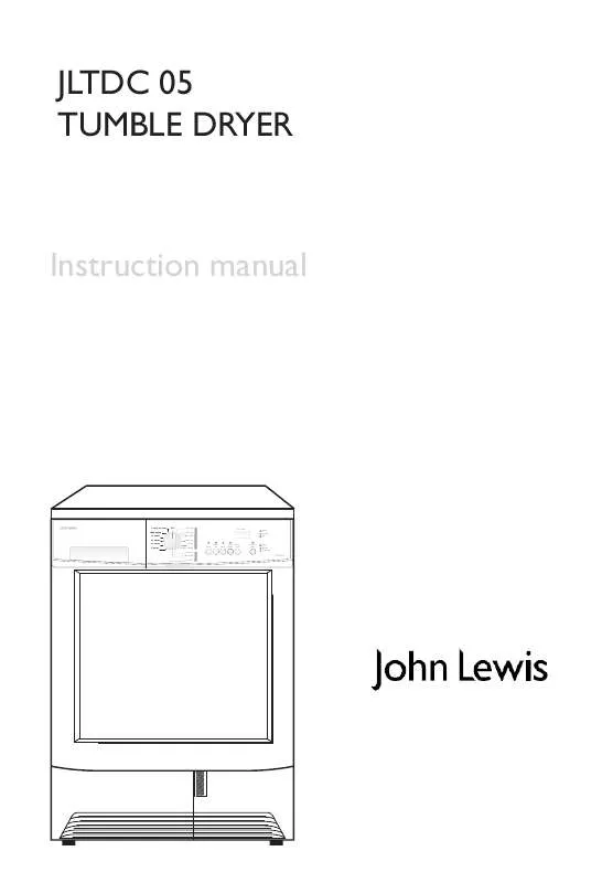 Mode d'emploi JOHN LEWIS JLTDC05