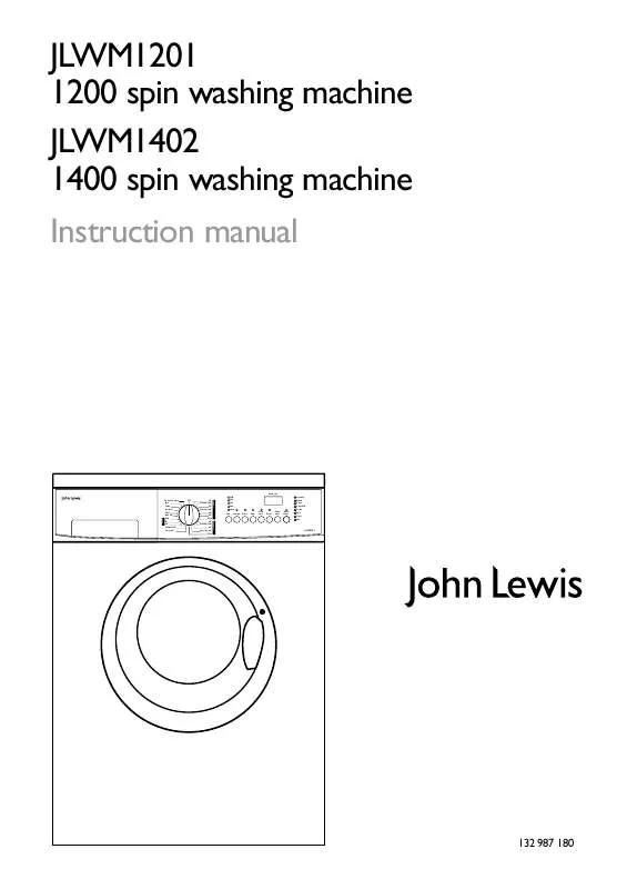 Mode d'emploi JOHN LEWIS JLWM1201