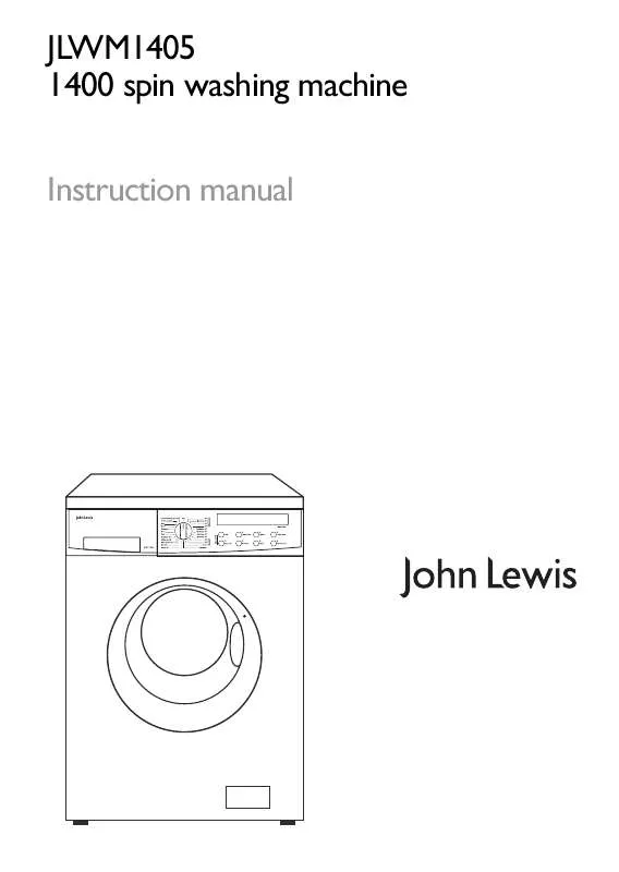 Mode d'emploi JOHN LEWIS JLWM1405