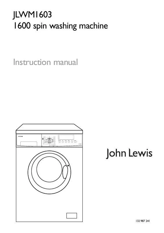 Mode d'emploi JOHN LEWIS JLWM1603
