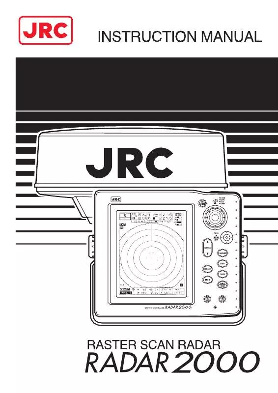 Mode d'emploi JRC RADAR 2000