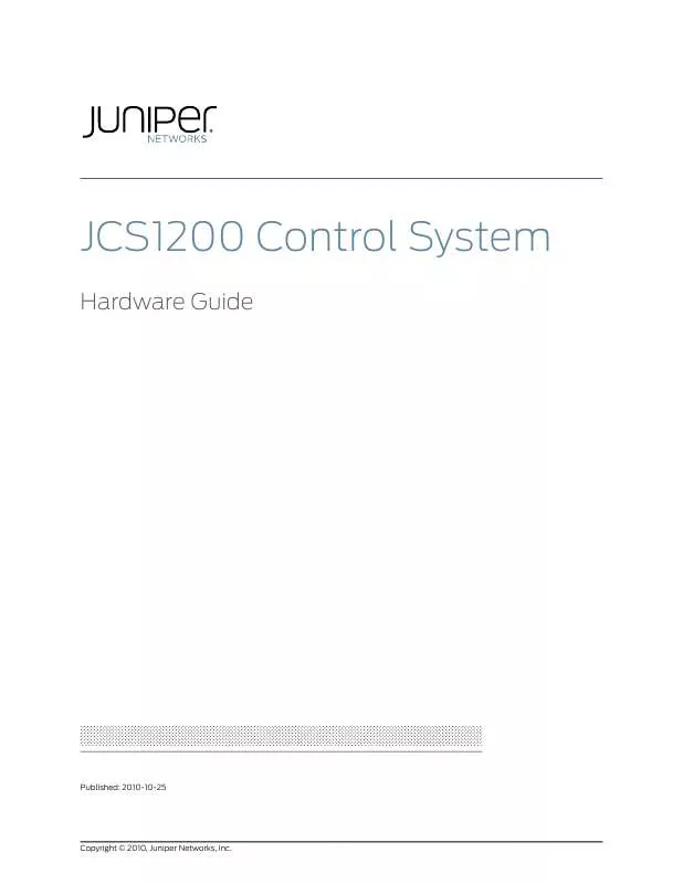 Mode d'emploi JUNIPER NETWORKS JCS1200