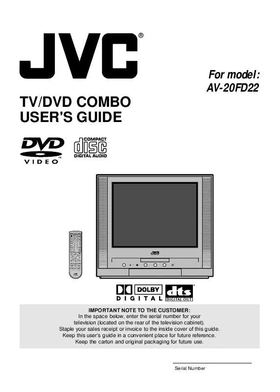 Mode d'emploi JVC AV-20FD22