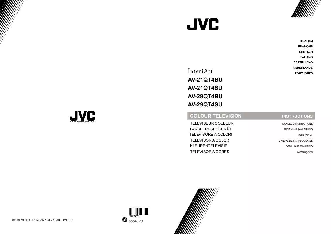 Mode d'emploi JVC AV-21QT4BU