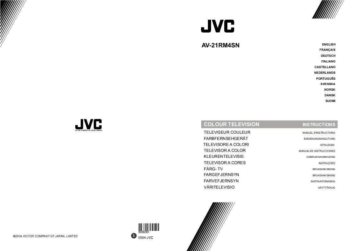 Mode d'emploi JVC AV-21RM4SN