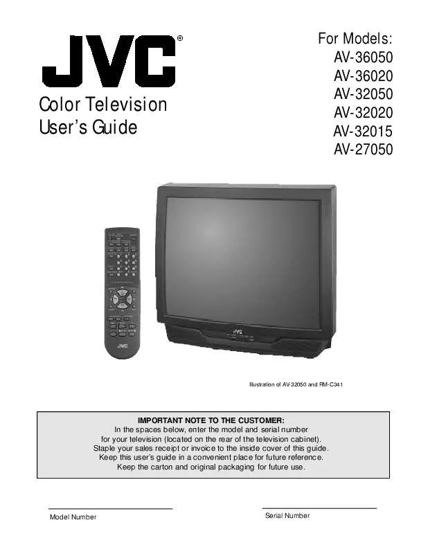 Mode d'emploi JVC AV-27050