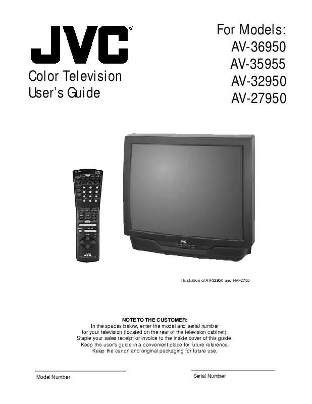 Mode d'emploi JVC AV-27950