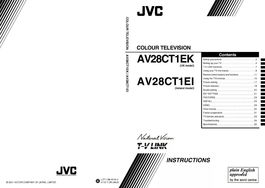 Mode d'emploi JVC AV-28CT1EI