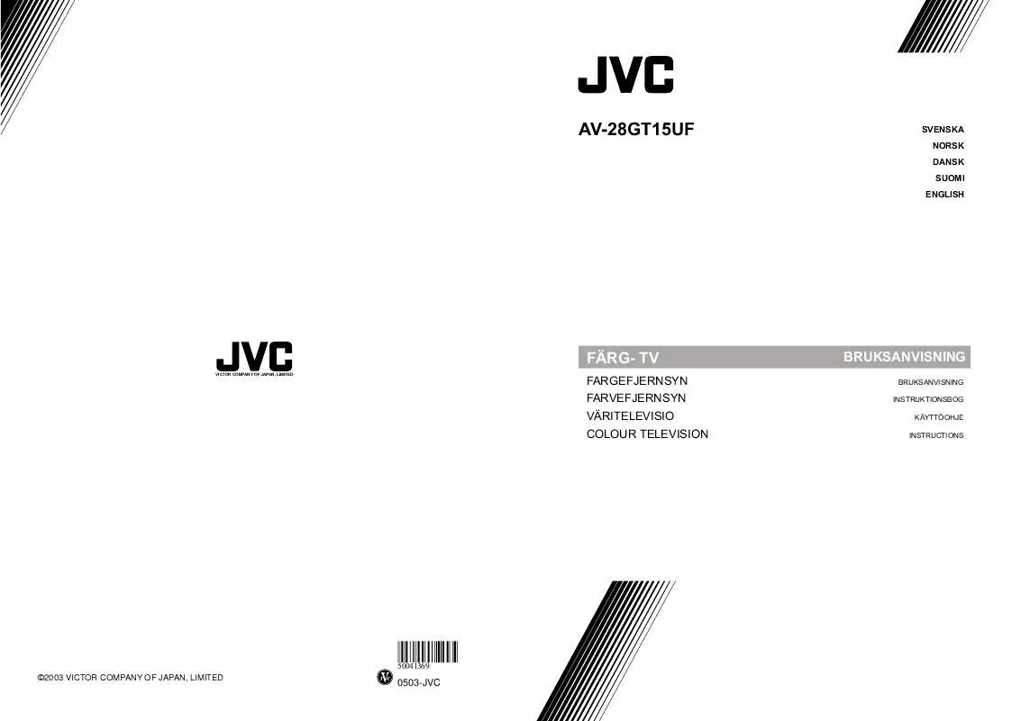 Mode d'emploi JVC AV-28GT15UF