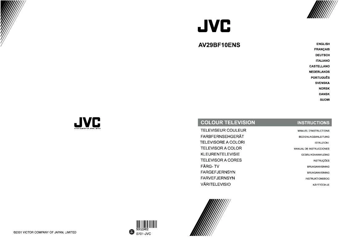 Mode d'emploi JVC AV-29BF10ENS