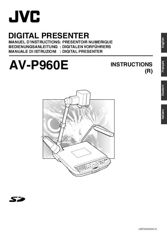Mode d'emploi JVC AV-P960E