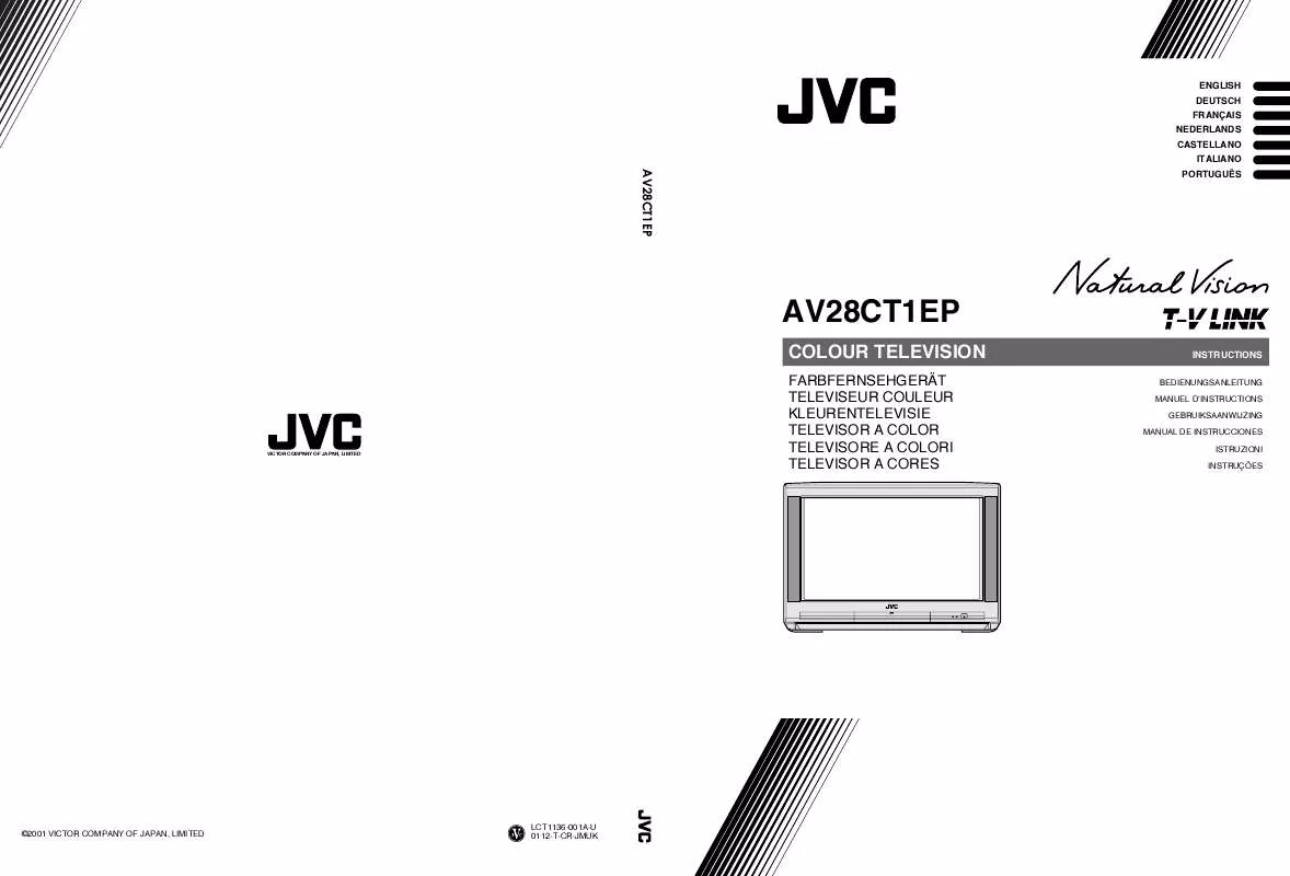 Mode d'emploi JVC AV28CT1EIS-AV28CT1