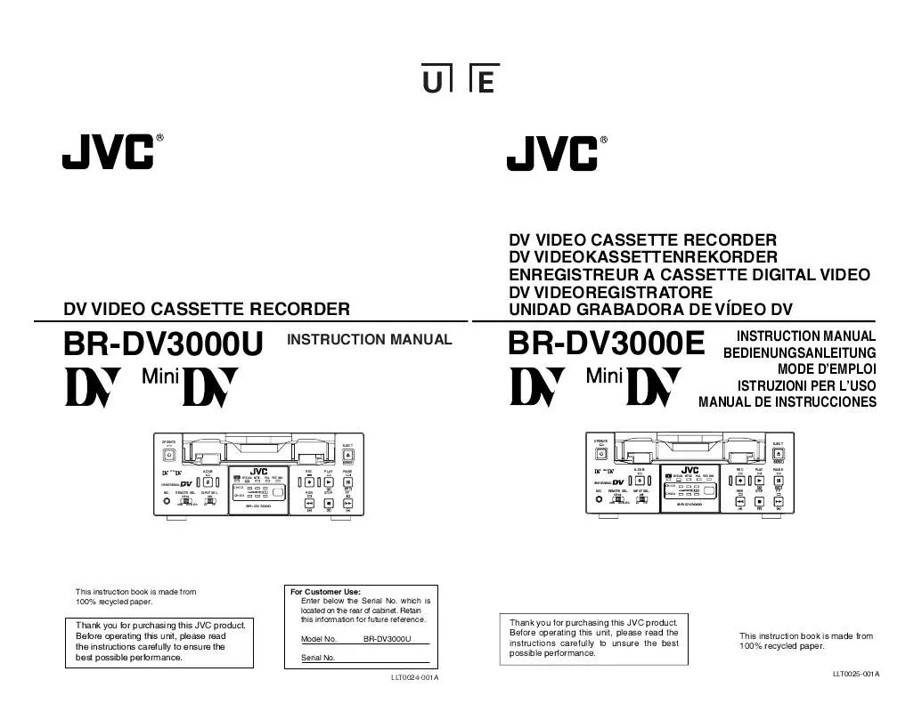 Mode d'emploi JVC BR-DV3000U-BR-DV3000