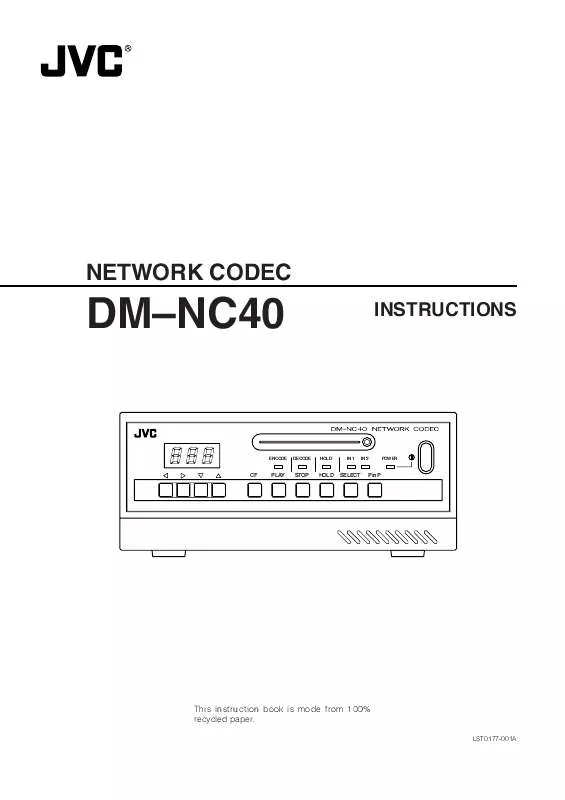Mode d'emploi JVC DM-NC40