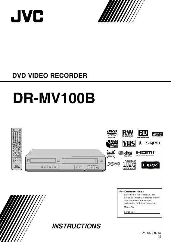 Mode d'emploi JVC DR-MV100B