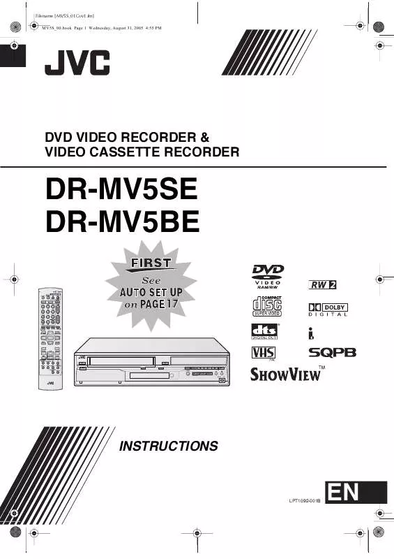 Mode d'emploi JVC DR-MV5BE