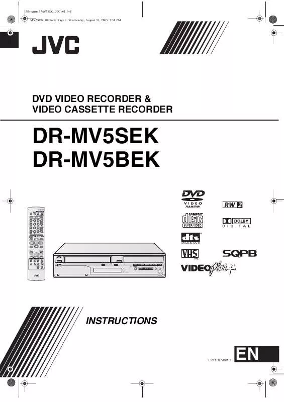 Mode d'emploi JVC DR-MV5SEK