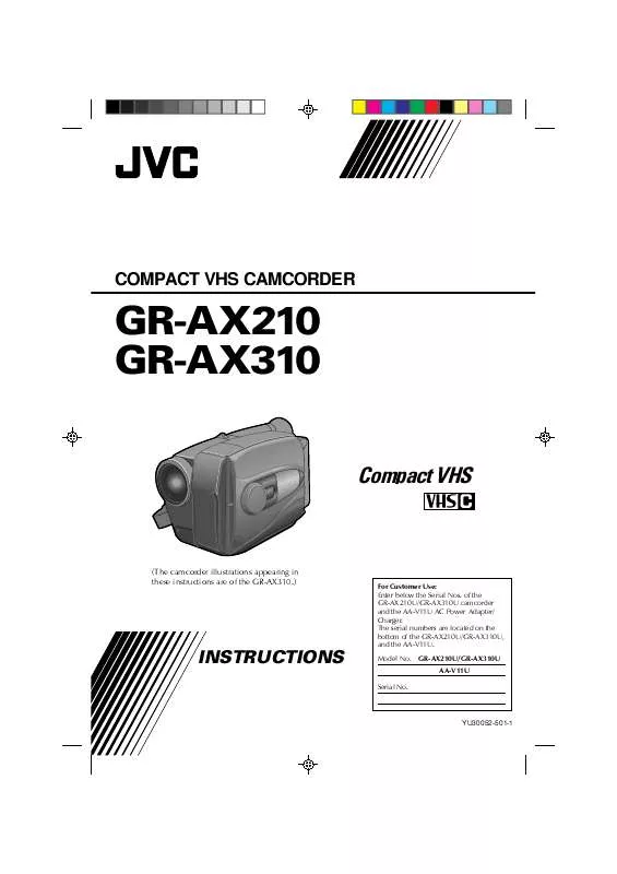 Mode d'emploi JVC GR-AX310